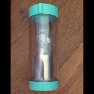 Tea filter / steeper travel mug / bottle - aqua